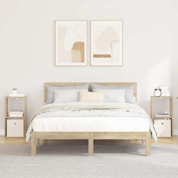 ARDEBO.de - Nachttisch 2 stk. Sonoma-Eiche 30,5 x 27 x 59,5 cm