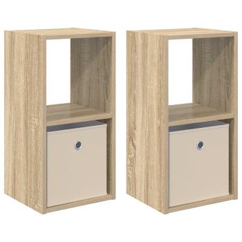 Nachttisch 2 stk. Sonoma-Eiche 30,5 x 27 x 59,5 cm