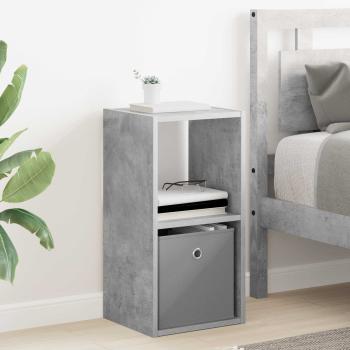 ARDEBO.de - Nachttisch Beton Grau 30,5 x 27 x 59,5 cm Holzwerkstoff