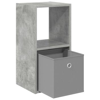 Nachttisch 2 stk. Beton Grau 30,5 x 27 x 59,5 cm Holzwerkstoff