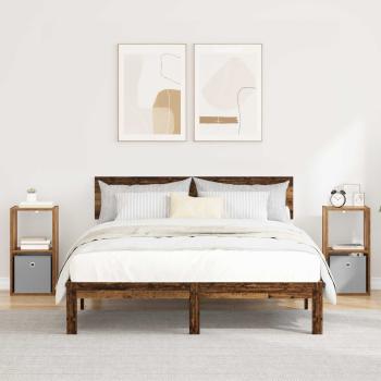 ARDEBO.de - Nachttisch 2 stk. Altholz 30,5 x 27 x 59,5 cm Holzwerkstoff