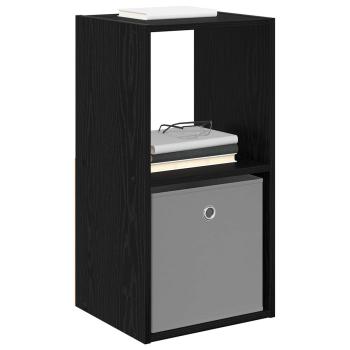 Nachttisch 2 stk. Schwarz Eichen-Optik 35 x 32 x 68,5 cm