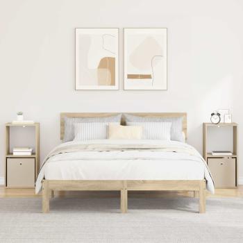 ARDEBO.de - Nachttisch 2 stk. Sonoma-Eiche 35 x 32 x 68,5 cm Holzwerkstoff