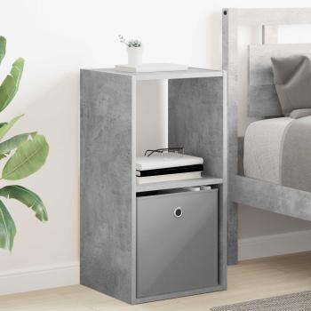Nachttisch 2 stk. Beton Grau 35 x 32 x 68,5 cm Holzwerkstoff