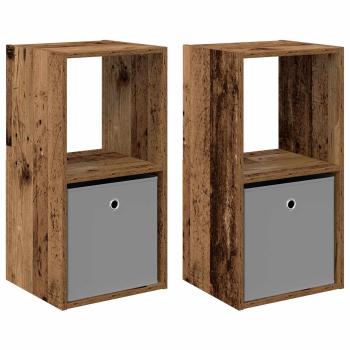 Nachttisch 2 stk. Altholz 35 x 32 x 68,5 cm Holzwerkstoff
