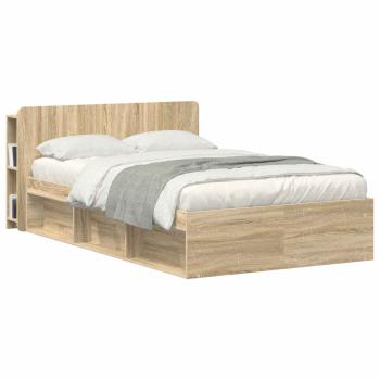 Kopfteil Schrank mit Speicher Sonoma Holzwerkstoff