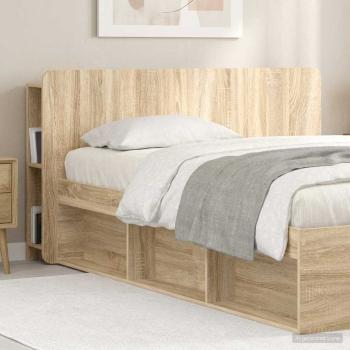 Kopfteil Schrank mit Speicher Sonoma Holzwerkstoff