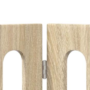 Faltbarer Haustierzaun 2 stk. Sonoma-Eiche 100,5 x 38 x 70 cm