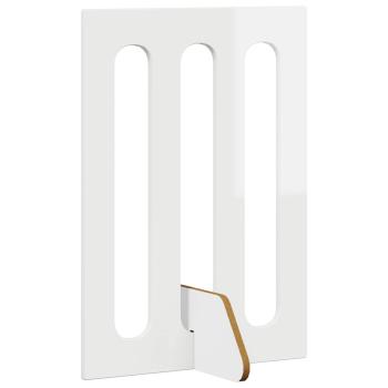 Faltbarer Haustierzaun 2 stk. Hochglanz Weiß 100,5 x 38 x 70 cm