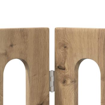 Faltbarer Haustierzaun 2 stk. Artisan-Eiche 100,5 x 38 x 70 cm