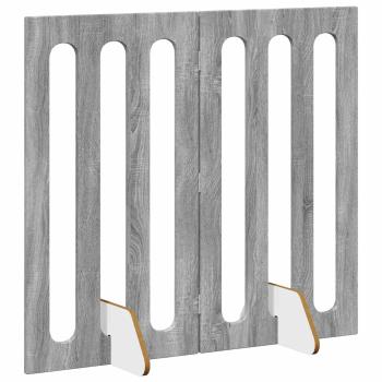 Faltbarer Haustierzaun 2 Stk. Graues Sonoma 100,5 x 38 x 90 cm
