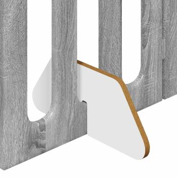 Faltbarer Haustierzaun 2 Stk. Graues Sonoma 100,5 x 38 x 90 cm