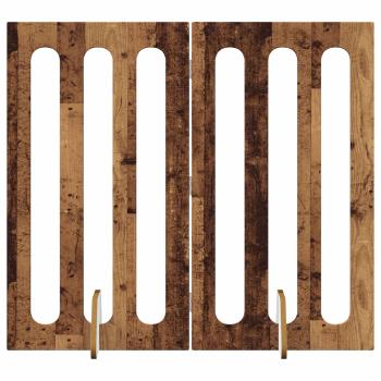 Faltbarer Haustierzaun 2 stk. Eichenholz 100,5 x 38 x 90 cm