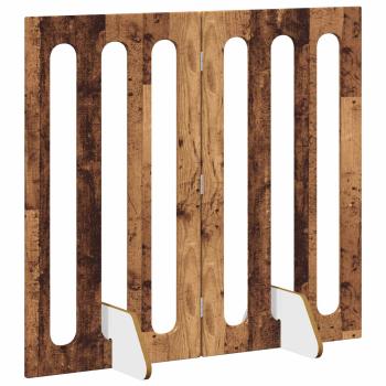 Faltbarer Haustierzaun 2 stk. Eichenholz 100,5 x 38 x 90 cm