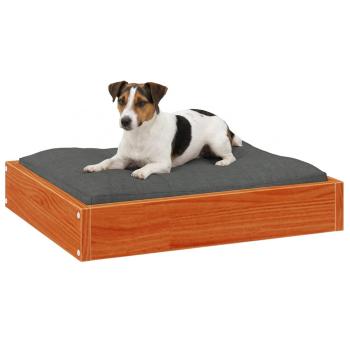Hundebett Wachsbraun 51,5 x 44 x 9 cm Massivholz Kiefer