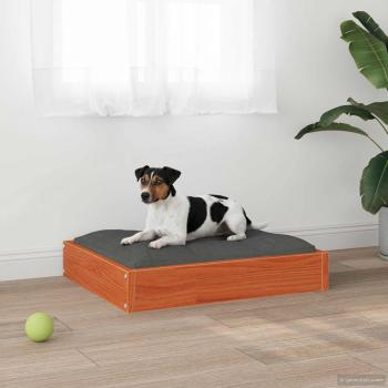 Hundebett Wachsbraun 51,5 x 44 x 9 cm Massivholz Kiefer