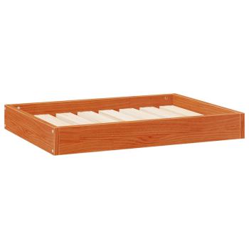 Hundebett Wachsbraun 72 x 54 x 9 cm Massivholz Kiefer