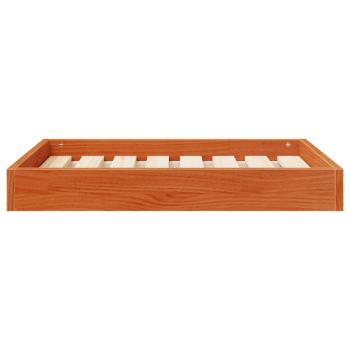 Hundebett Wachsbraun 72 x 54 x 9 cm Massivholz Kiefer