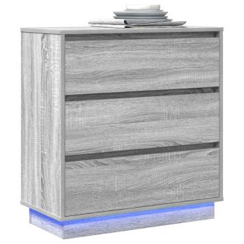 Nachttisch Grau 71 x 34,5 x 75 cm Holzwerkstoff