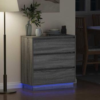 Nachttisch Grau 71 x 34,5 x 75 cm Holzwerkstoff