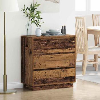 ARDEBO.de - Nachttisch Altholz 71 x 34,5 x 75 cm Holzwerkstoff