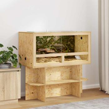 ARDEBO.de - Terrarium Braun 100 x 50 x 50 cm OSB