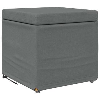 Hocker Dunkelgrau 41 x 41 x 40 cm Stoff und Pressholz