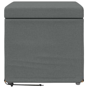 Hocker Dunkelgrau 41 x 41 x 40 cm Stoff und Pressholz