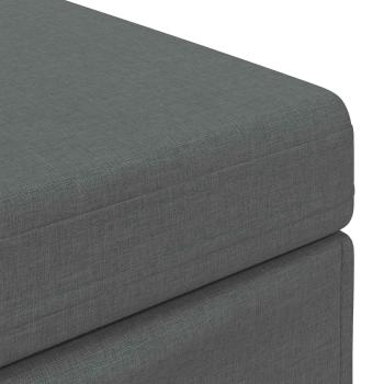 Hocker Dunkelgrau 41 x 41 x 40 cm Stoff und Pressholz