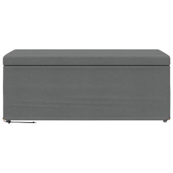 Hocker Dunkelgrau 101 x 41 x 40 cm Stoff und Pressholz