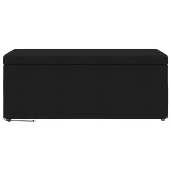 Hocker Schwarz 101 x 41 x 40 cm Stoff und Pressholz