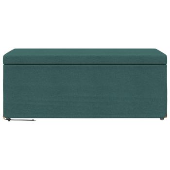 Hocker Dunkelgr?n 101 x 41 x 40 cm Stoff und Pressholz