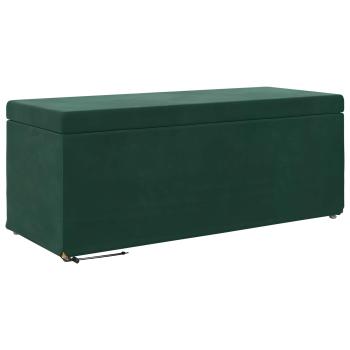Hocker Dunkelgrün 101 x 41 x 40 cm Samt und Engineering Holz