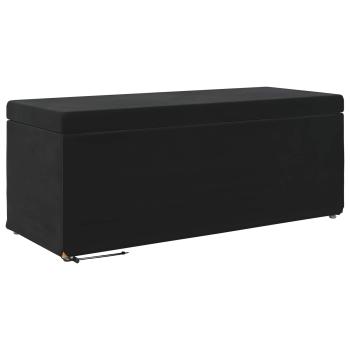 Hocker Schwarz 101 x 41 x 40 cm Samt und Engineering Holz