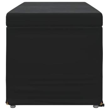 Hocker Schwarz 101 x 41 x 40 cm Samt und Engineering Holz
