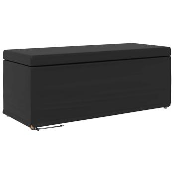 Hocker Schwarz 101 x 41 x 40 cm Kunstleder und Engineering Holz
