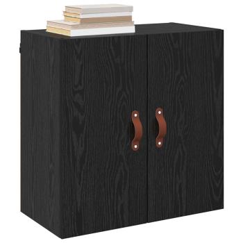 Wandschrank 60 x 31 x 60 cm Holzwerkstoff Schwarz Eichen-Optik