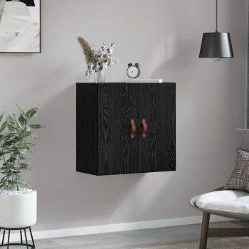 Wandschrank 60 x 31 x 60 cm Holzwerkstoff Schwarz Eichen-Optik