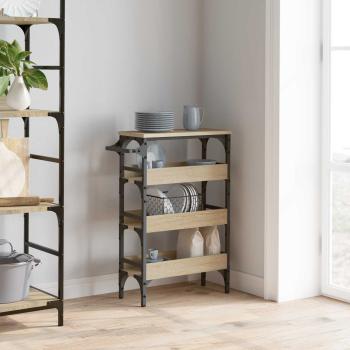 Küchentrolley Sonoma-Eiche 53 x 20 x 76 cm Holzwerkstoff