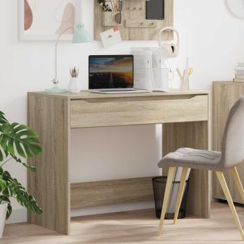 ARDEBO.de - Schreibtisch Sonoma-Eiche 100 x 50 x 78 cm Holzwerkstoff