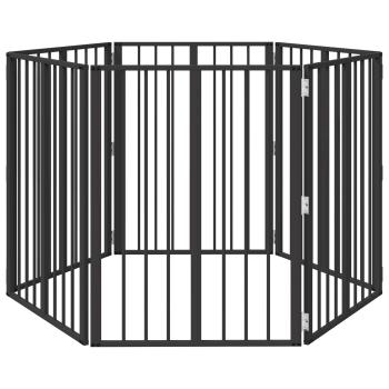 Hundetor 6 stk. Schwarz 60 x 80 cm Verzinkter Stahl