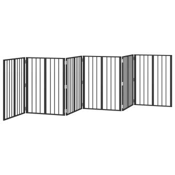 Hundetor 6 stk. Schwarz 60 x 80 cm Verzinkter Stahl