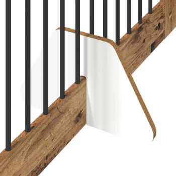 Klappbares Hundetor mit Ständern 4 stk. Altholz 401 cm