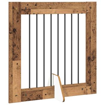 Klappbares Hundetor mit Ständern 2 stk. Altholz 160,5 cm