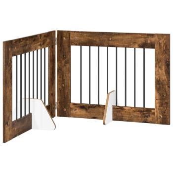 Klappbares Hundetor mit Ständern 2 stk. 160,5 cm