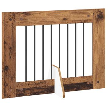 Klappbares Hundetor mit Ständern 2 stk. Altholz 160,5 cm