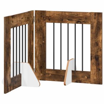 Klappbares Hundetor mit Ständern 2 stk. 120,5 cm