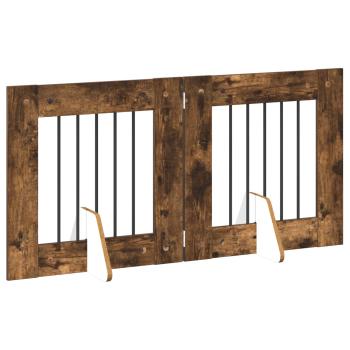 Klappbares Hundetor mit Ständern 2 stk. 120,5 cm