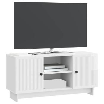 TV-Schränk 102 x 34,5 x 50 cm Hochglanz Weiß Holzwerkstoff
