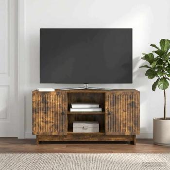 ARDEBO.de - TV-Schränk 102 x 34,5 x 50 cm Geräucherte Eiche Holzwerkstoff